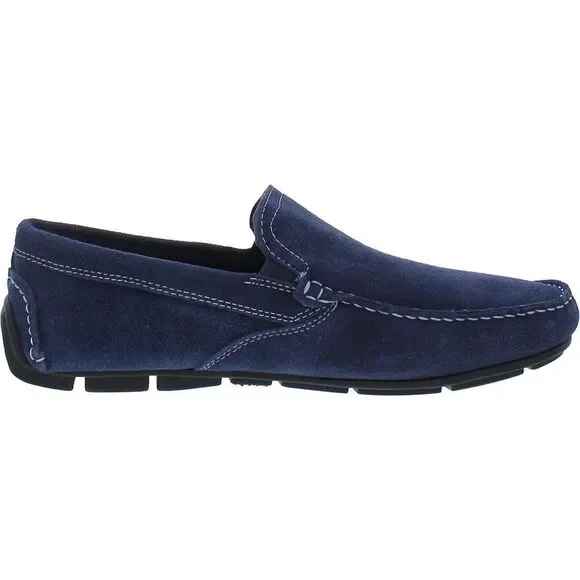 Giorgio Brutini Mens Manus Navy Suede Loafers NWOB - Picture 2 of 4